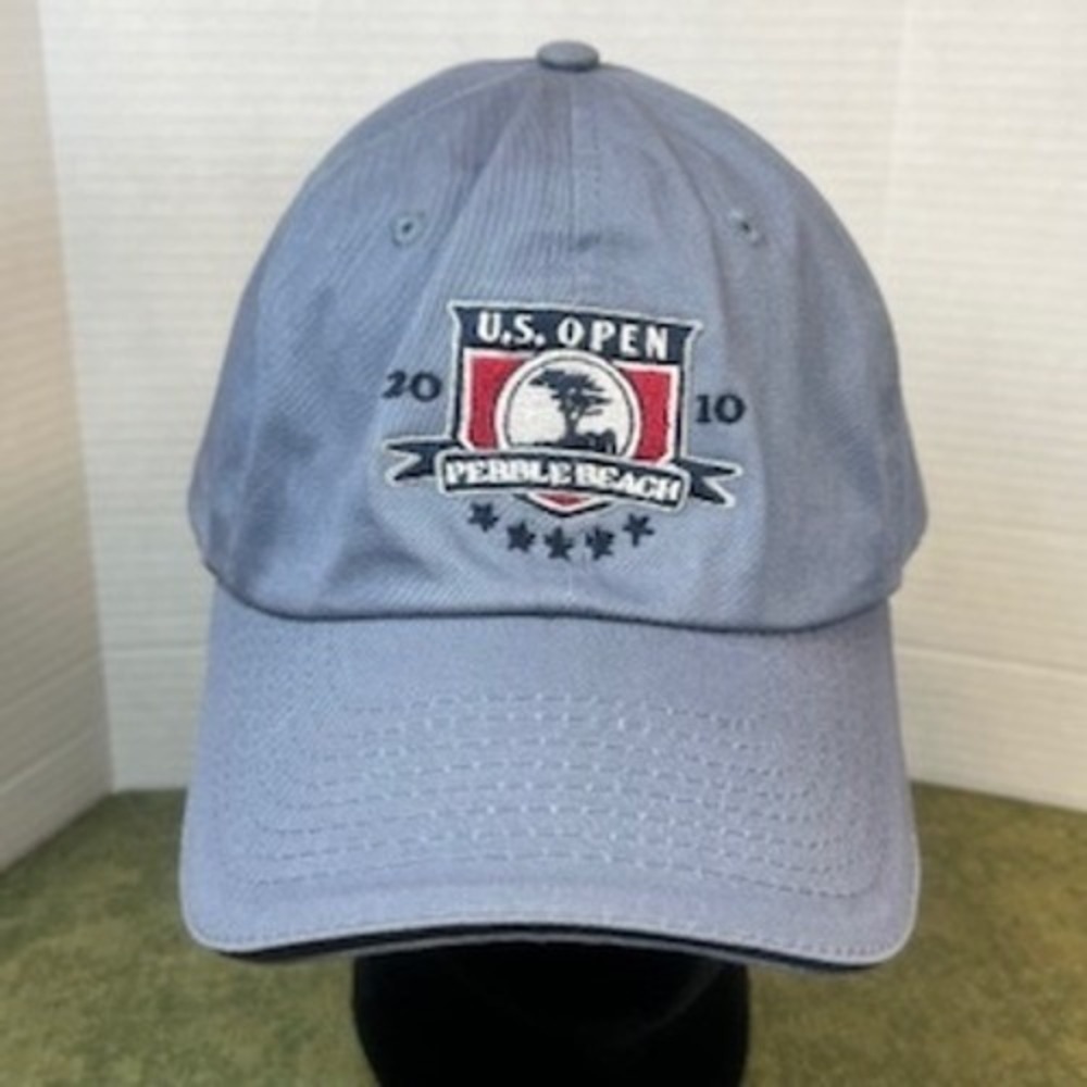 US Open 2010 Pebble‎ Beach Golf Cap Hat USGA Member Blue Adjustable